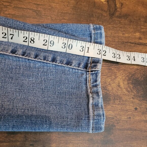 Maurices Jeans 14 XLong Mid Rise Skinny Medium Light Wash Stretch Denim - Picture 9 of 10